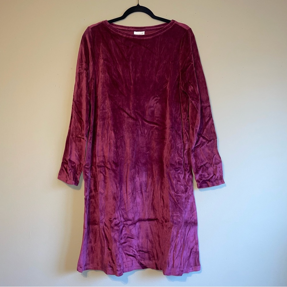 NWT Pima cotton velour dress